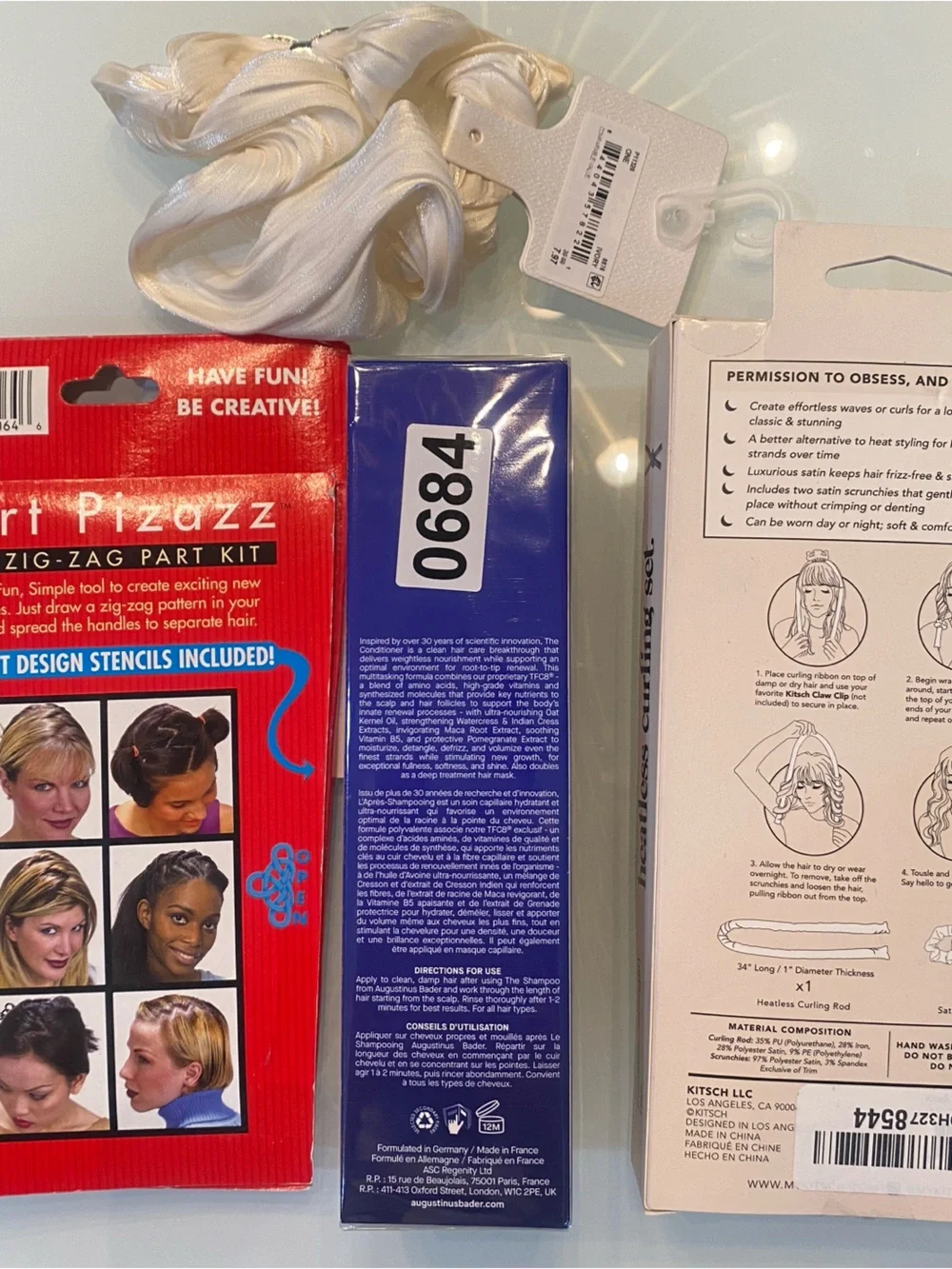 Luxury Haircare & Styling Bundle - Augustinus Bader Conditioner, Kitsch & Access